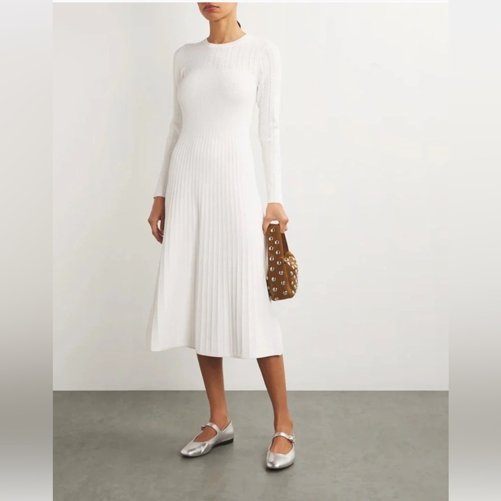 Veronica beard nami knit off white dress size M
